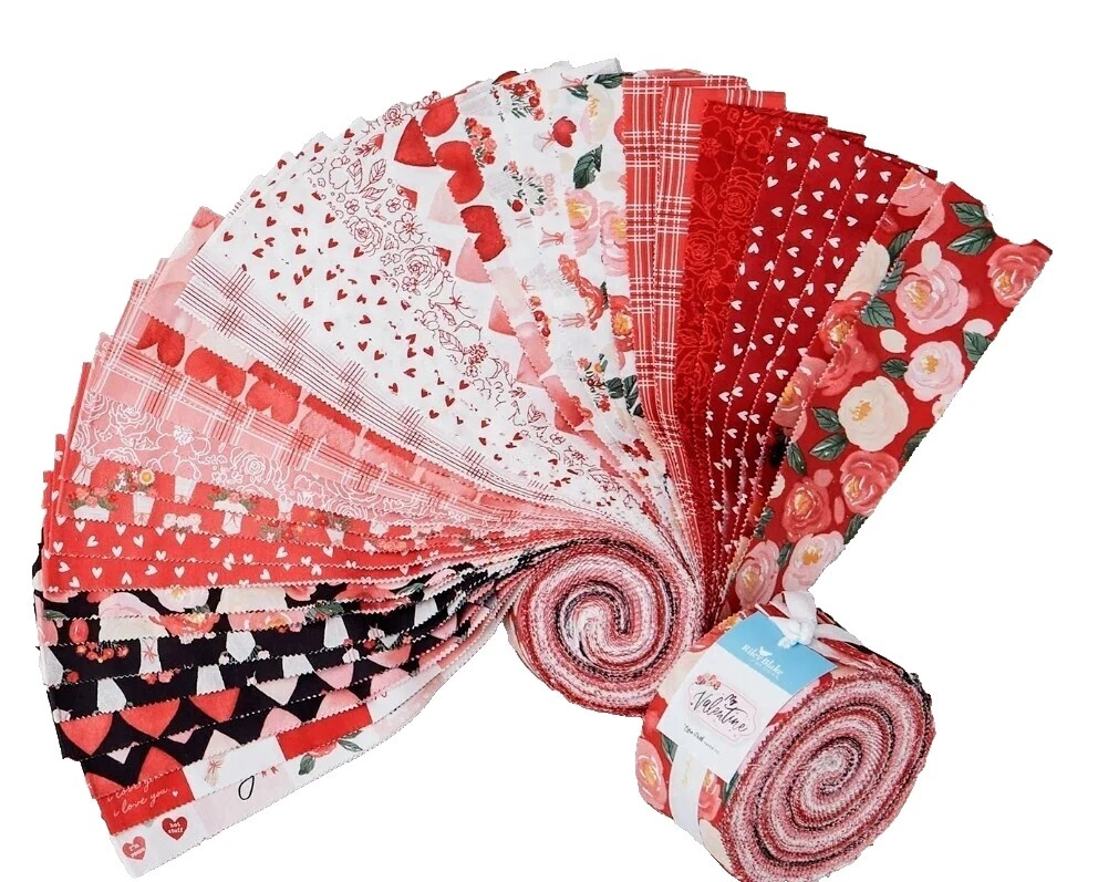 Tiras de Rollos, Riley Blake Jelly géneros artesanales Flores y Plantas