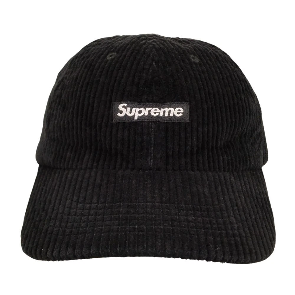 SUPREME Petite boîte en velours côtelé ondulé 6 panneaux noir authentique / B7002