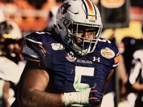 Derrick Brown Signed Auburn Tigers 8x10 Photo JSA - Picture 3 of 6