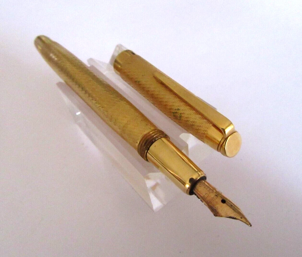 Stylo Plume Vintage Gold Starry Avec Crayon Porte-mine - Plume En Or, Occasion Avec écrin