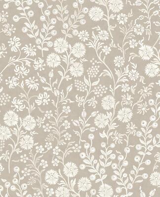 Eijffinger Tapete Posy 316041 beige Blatt Blätter Blumen Vliestapete Vlies