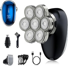 Head Shavers for Bald Men 3-in-1 Electric Razor LED Display Dry  Wet Waterproof