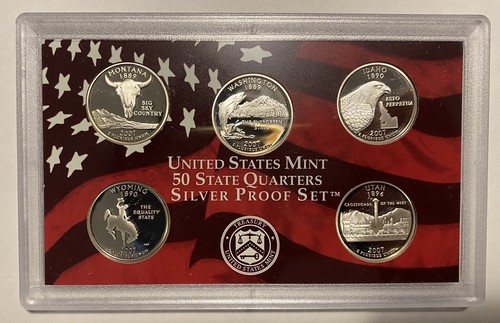 2007-S San Francisco US Mint Silver Proof Set Box and COA - Picture 7 of 8