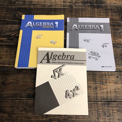 Abeka Algebra 1 Solution Key Test /Quiz Key Student Practice Exercises 2nd Ed.