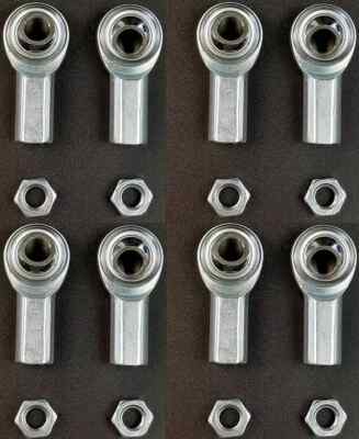 8 qty RH 3/8''-24 Thread x 3/8''Bore, Female Thread Heim Joints, Rod Ends(CFR-6)