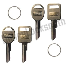 2x Pairs (4) of New Uncut Door & Ignition Key Blank Set For Jeep Vehicles