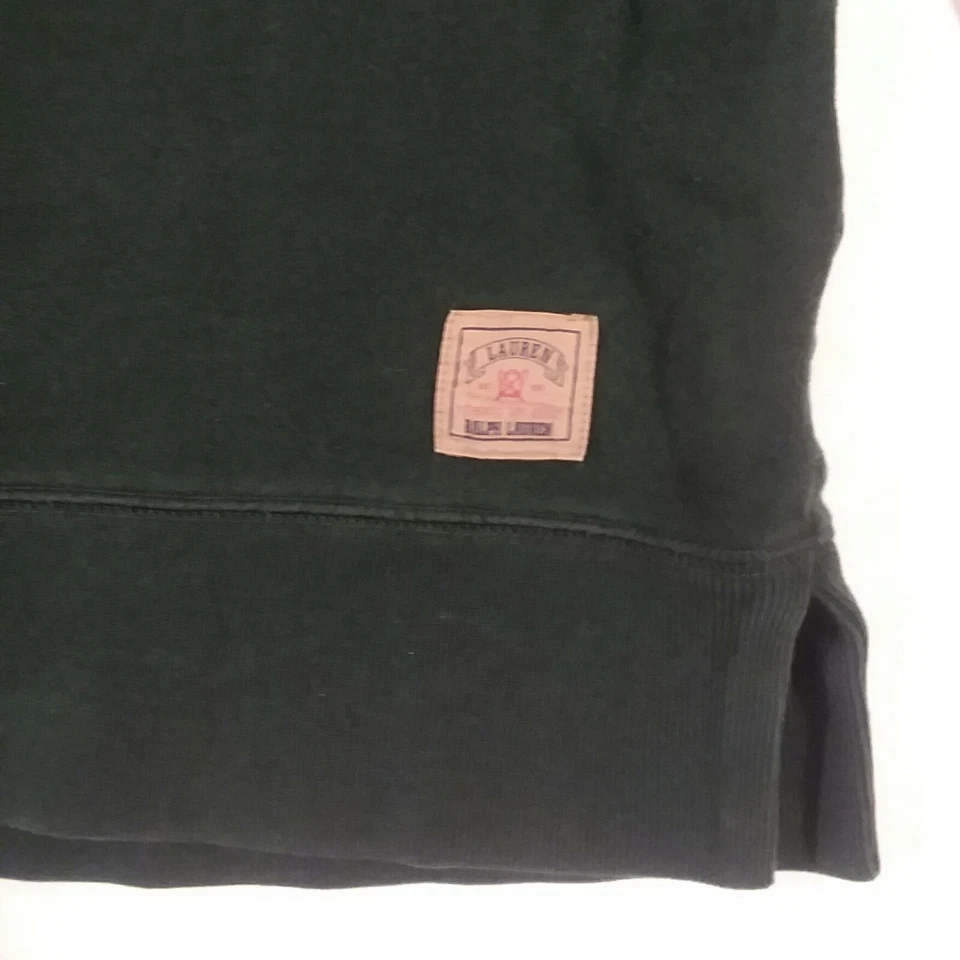 Толстовка с капюшоном женская Lauren Ralph Lauren размер Petite маленький пуловер хлопковая смесь зеленая - Изображение 4 из 4