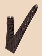 Universal Geneve 22mm x 14mm Vintage Brown Lizard Strap