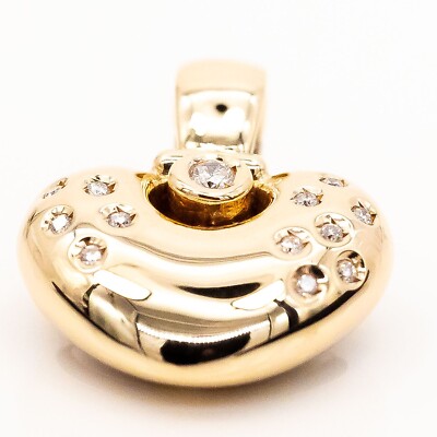 Anhänger 585/14K Gelbgold 13 Diamanten ca. 0,3ct TW/VS - Wert 3.000 
