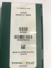 10pcs) ToolFlo FLG-3062R-CB AC3R Top Notch Coated Carbide Grooving Inserts