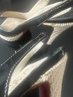 Christian Louboutin black patent peep-toe slingback, size 40 — photo 8