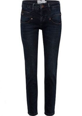Freeman T. Porter Jeans Alexa High Waist SDM Cropped Fit Damen Hose Stretch Blue