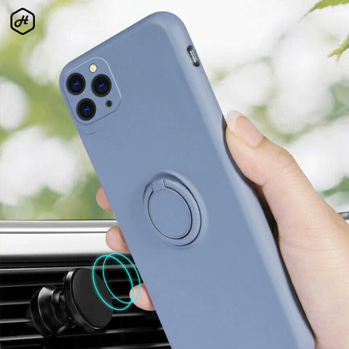 Etui na iPhone 16 15 14 13 Pro Max 12 11 XR XS Silikonowe etui ochronne Ring Cover - Zdjęcie 3 z 28
