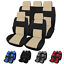 thumbnail 10  - Universal Car Front  Back Seat Covers w/Steering Wheel Cover and Belt Pads Set 