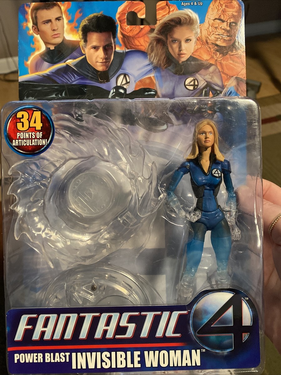 ファンタスティックフォー　INVISIBLE WOMAN ジェシカ・アルバ 2 Marvel Fantastic Four 4 Power Blast Invisible Woman Figure
