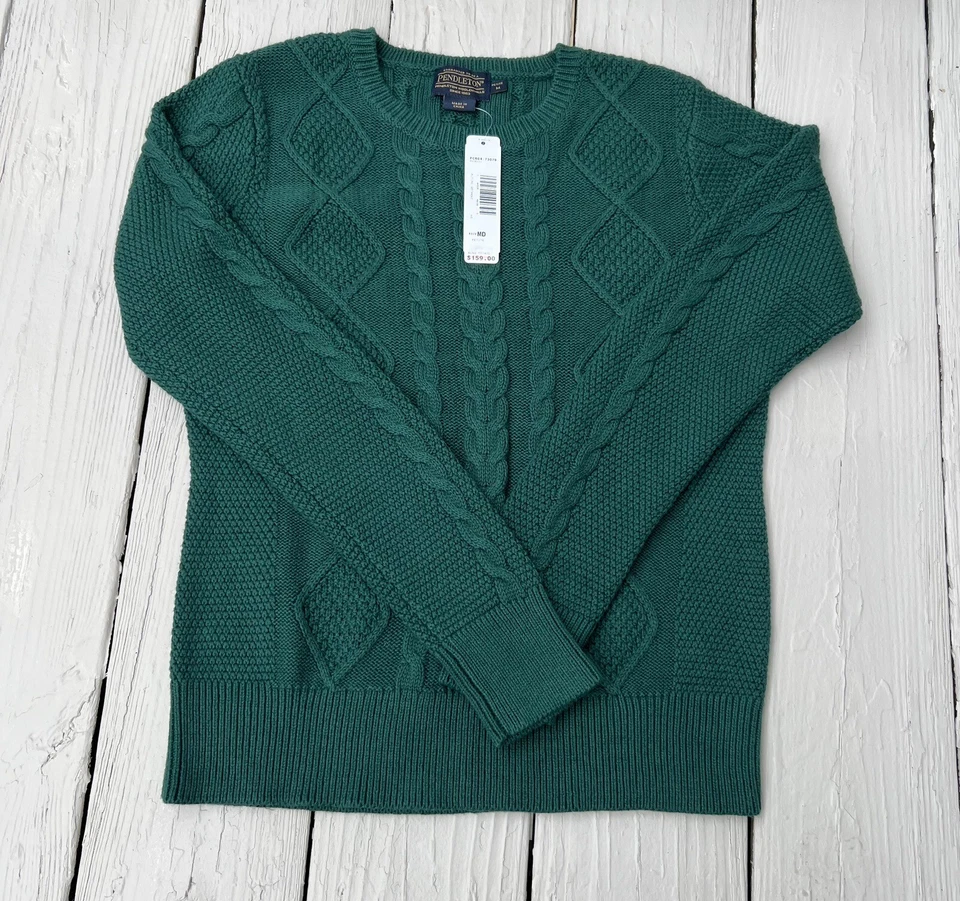 Suéter Pendleton Algodón Y Cachemira Talla M Verde Foto 2 de 4
