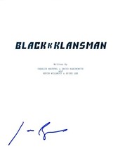 Jason Blum Signed Autographed BlacKkKlansman Movie Script Film Producer COA 