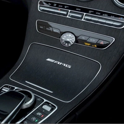Mercedes AMG Aufkleber Emblem Logo Für Mittelkonsole Armaturenbrett Chrom