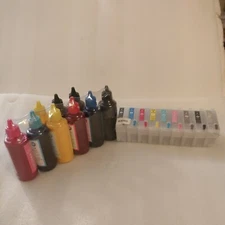 Refillable Ink Cartridges # 157 for Stylus Photo R3000 Printer T1571-9 NON-OEM 