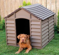 DOG KENNEL CUCCIA PER CANI CANE 86X84,5X82 TAGLIA GRANDE RESINA FACILE DA MONTAR