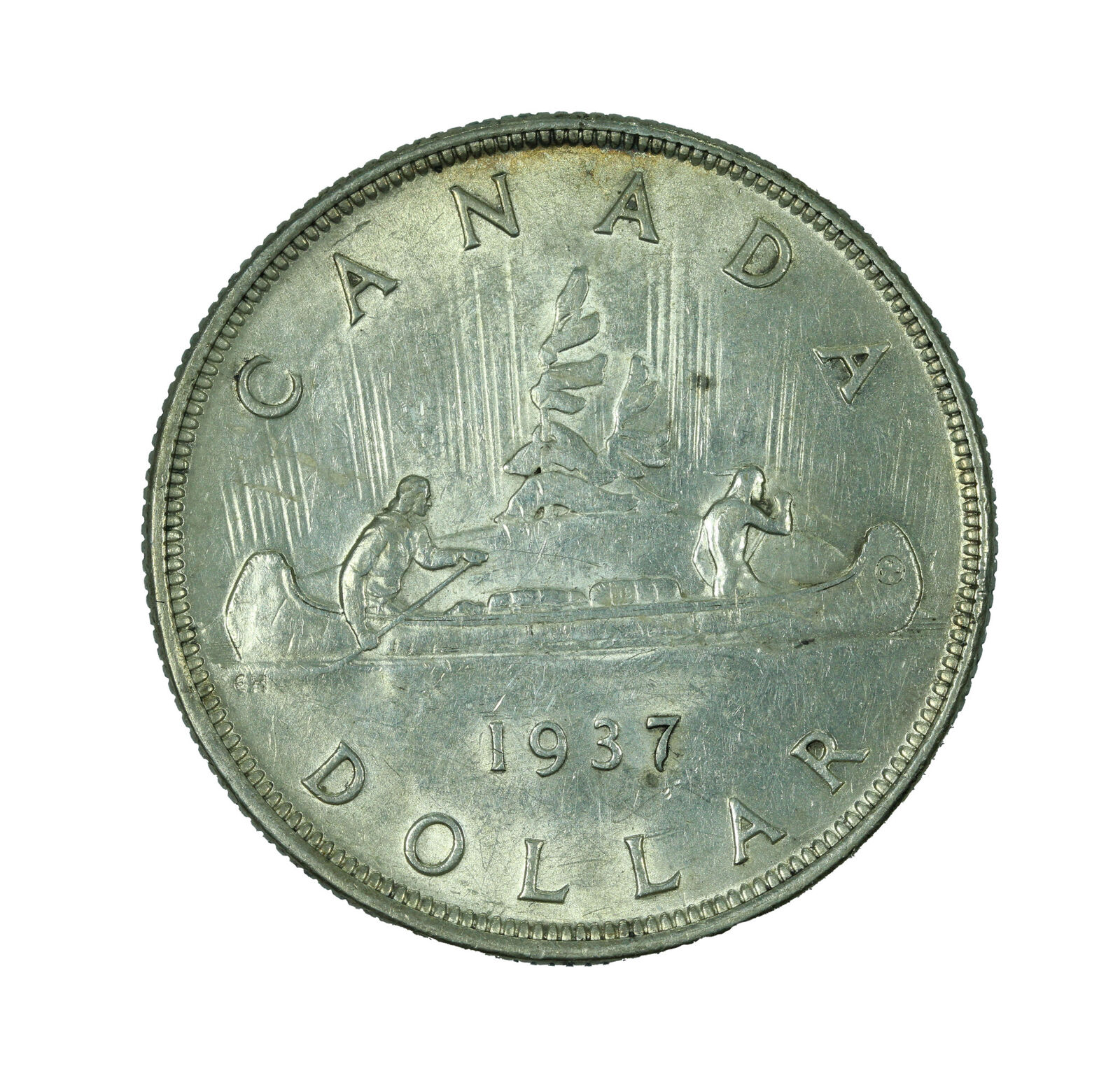 1937 Canada Silver Dollar AU