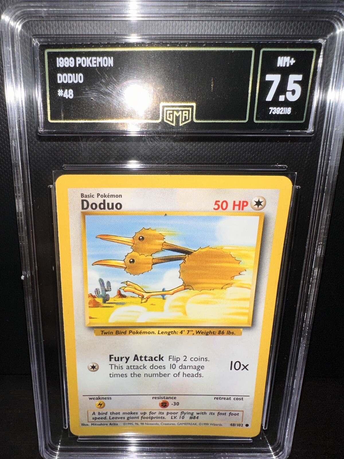 Doduo 048/102 Base Set Pokémon Card Regular  