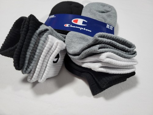 Champion Youth Boys Quarter Multi Sports Multi Color Socks 6 pair SZ 5Y-7Y - Picture 10 of 10