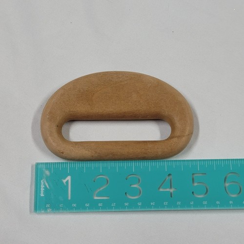 Natural Wood Wooden Baby Rattle Grasping Clutching Toy - Picture 3 of 3
