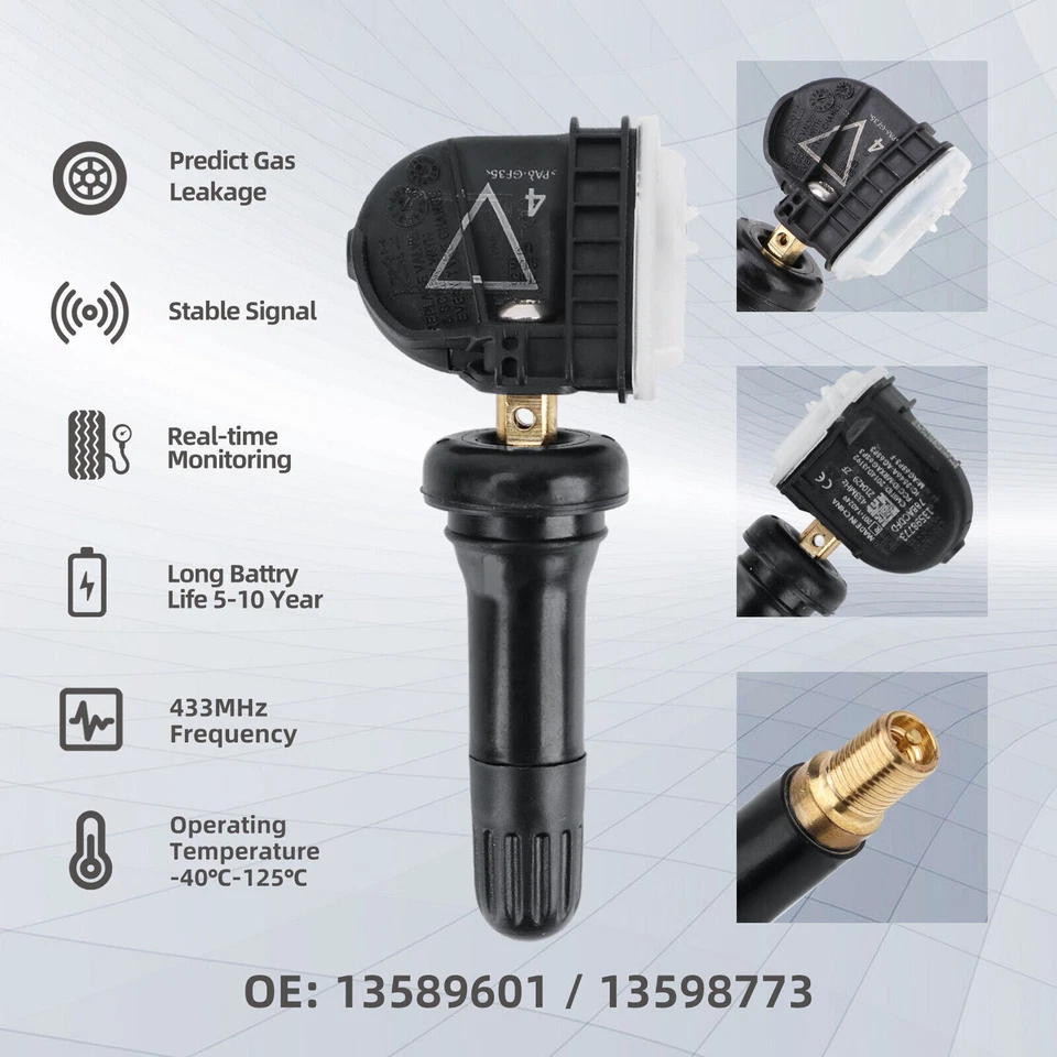 4Pack Genuine OEM 13598771 Tire Pressure Sensor TPMS 315MHz For GMC Buick Chevy Foto 2 de 4