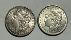 1890 S AU-BU AND 1891 O AU-BU MORGAN DOLLAR