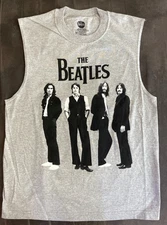 Brand New Men's Beatles Gray Tank Top - Medium