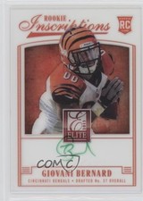 2013 Panini Elite Rookie Inscriptions Green Ink Giovani Bernard #13 Auto 0t3