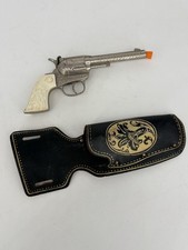 Vintage Hubley Rodeo Toy Cap Gun with Leather Holster