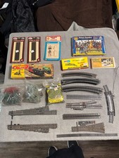 Vintage Model Train Lot: HO N Scale Tracks, Kits, Landscaping Accessories