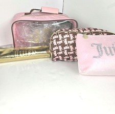 Juicy Couture Y2K Pink 4-Piece Travel Makeup Set Vintage Beauty Collection Cosme