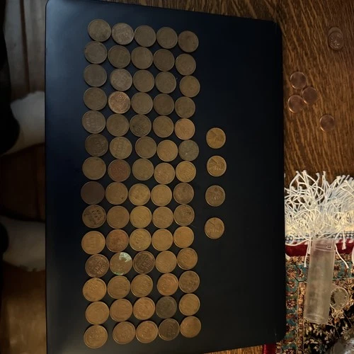 Lot of 70 Mixed Wheat Cents - 70 Count Bulk Wheat Penny Lot