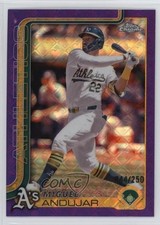 2025 Topps Chrome Logofractor Edition Purple Refractor /250 Miguel Andujar 12cn