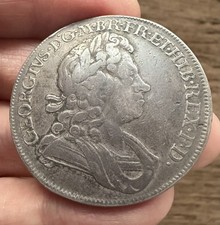GEORGE I (1714-1727). SILVER CROWN. DATED 1720 (OVER 18).