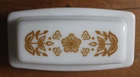 Vintage Pyrex 72 B Butterfly Gold  Covered Butter Dish - Made In U.S.A.