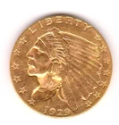 1929 $2.50 Indian Head Gold Quarter Eagle MS+++ Scarce Early Gold B100% Original