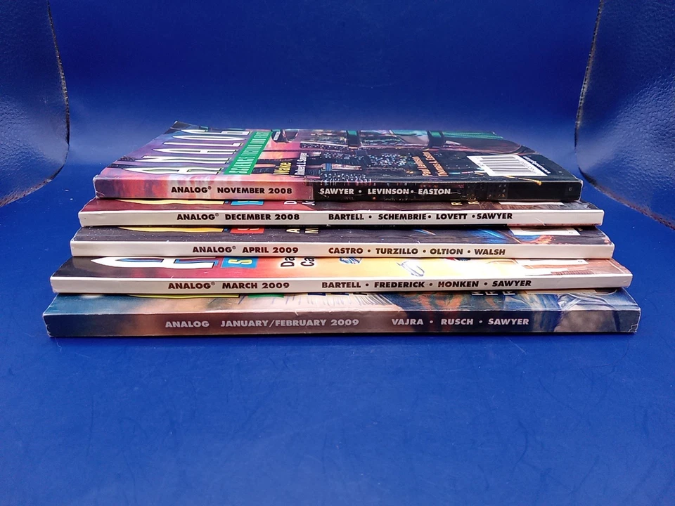 2008-2009 ANALOG 🌍 SCIENCE FICTION AND FACT 🪐 Magazines Lot (5) Paperback - Image 2 of 4