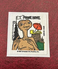 Vintage ET 80s Scratch And Sniff Sticker- Pine -Read Item Description