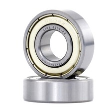 2 Pack 6202ZZ Double Sealed Deep Groove Ball Bearings, 15x35x11mm, Pre-Lubr...