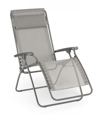 Lafuma R CLIP NATURA COLORBLOCK Relaxstuhl Liegestuhl Terre Titanfarben Klappbar