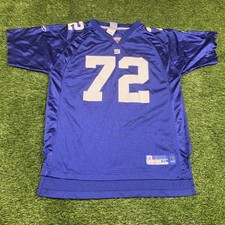 osi umenyiora new york giants jersey Reebok Youth Xl Blue #72 