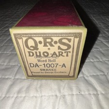 QRS Duo-Art Reproducing Word Roll DA-1007-A "Swanee" Player Piano Roll Box