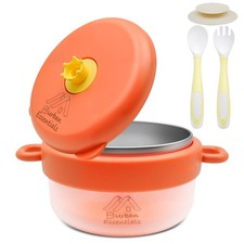 Baby Bowl with Suction, BPA-Free, Premium Food 304 Stainless Steel, Thermo-Co...