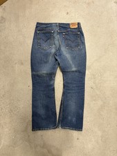 Vtg Levis 515 Dark Wash Denim Boot Cut Curvy Jeans Womens 14 32x30 Made in USA