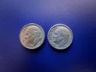 Lot of 2 Coins - Two 90% Silver Roosevelt Dimes – 1949 & 1964