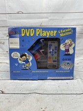 Karaoke Machine DVD Player CD Combo Remote Microphones Go Video Go Jr DJ530